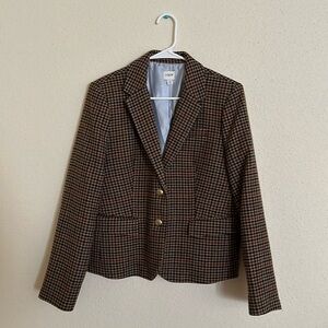 EUC J. Crew Houndstooth Blazer, size 14